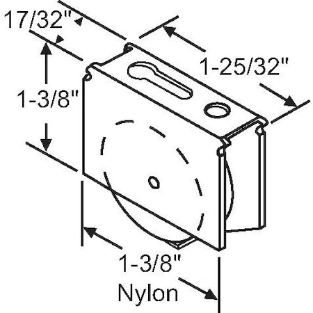 Strybuc Patio Screen Door Roller Assy 900-10862